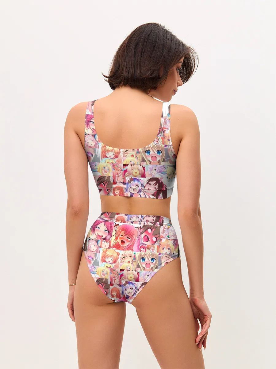 Женские топ и трусы / Ahegao Color