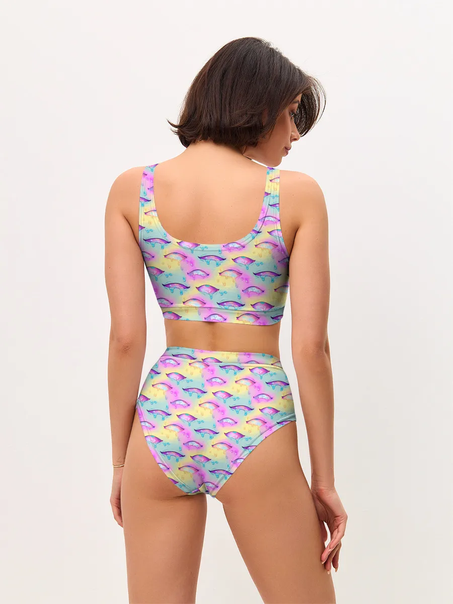 Женские топ и трусы / Влажные глазки | Ahegao Eyes