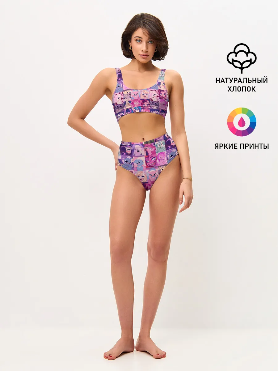 Женские топ и трусы / My Little Pony Ahegao