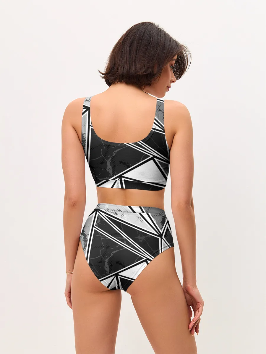 Женские топ и трусы / Спортивная геометрия