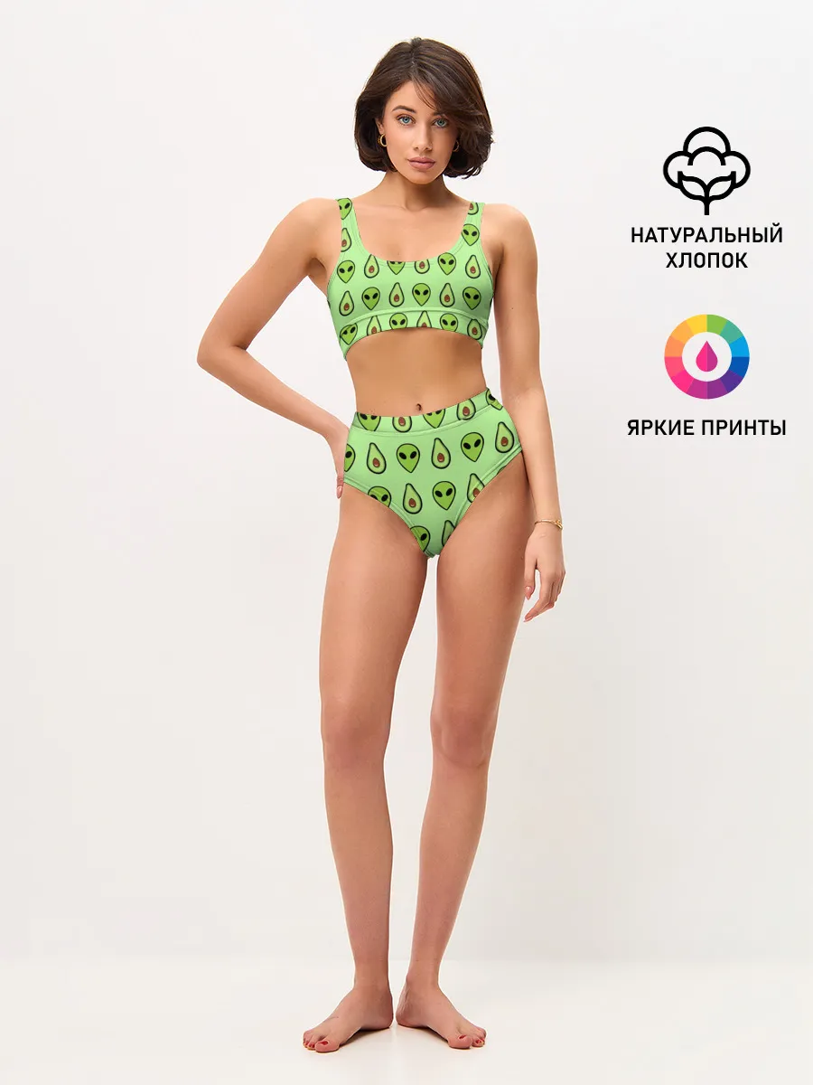 Женские топ и трусы / Green