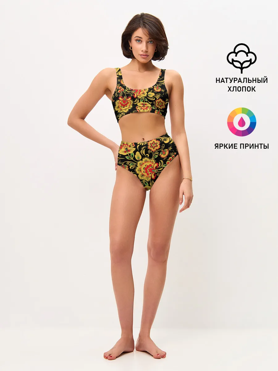 Женские топ и трусы / Хохлома