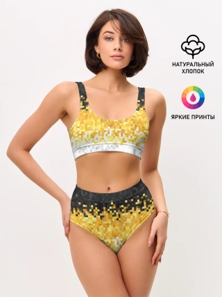 Женские топ и трусы / 1858 Имперский флаг пикселами