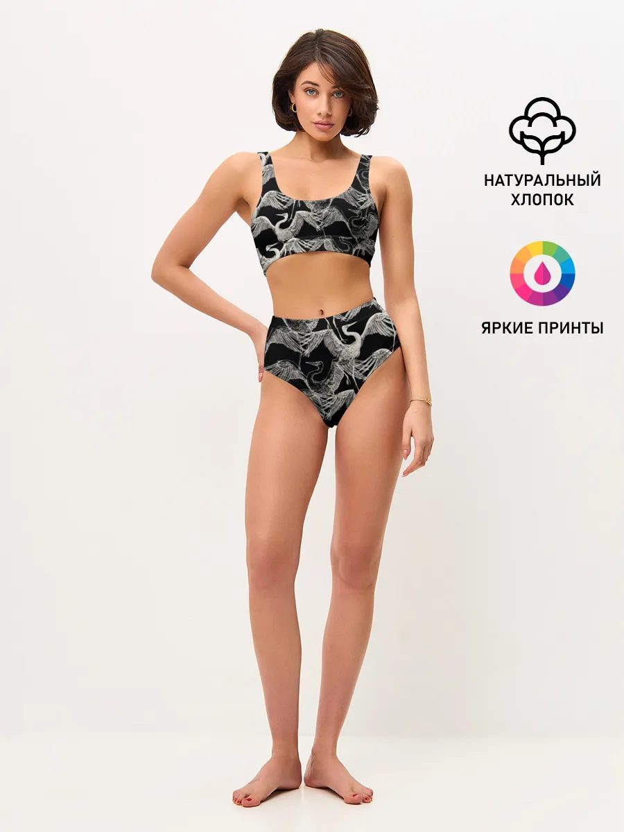 Женские топ и трусы / Белые Птицы