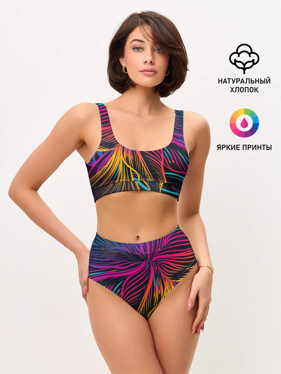 Женские топ и трусы / Floral Design 3