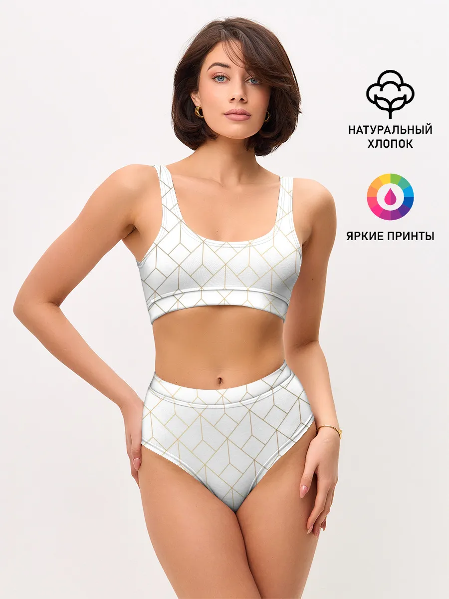 Женские топ и трусы / Красивая геометрия