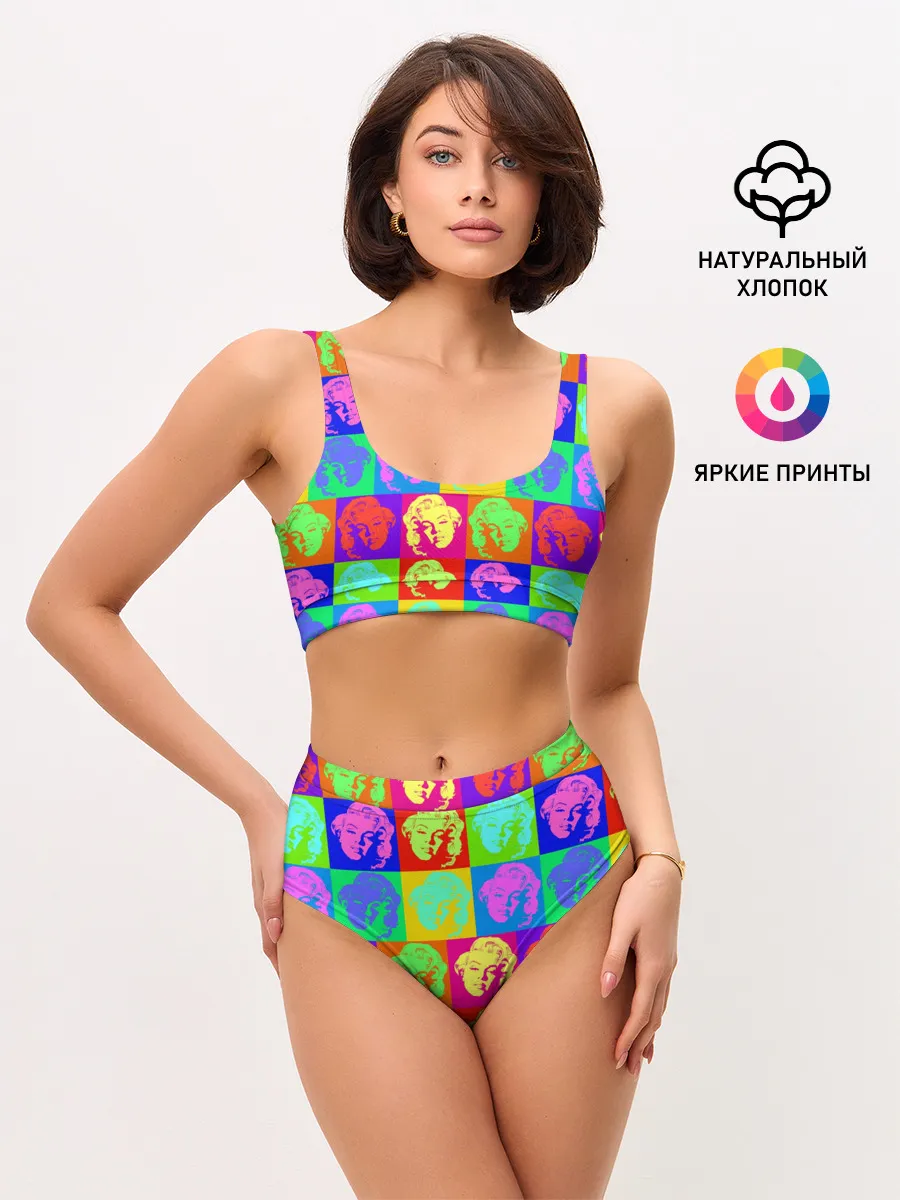 Женские топ и трусы / pop-art Marilyn Monroe