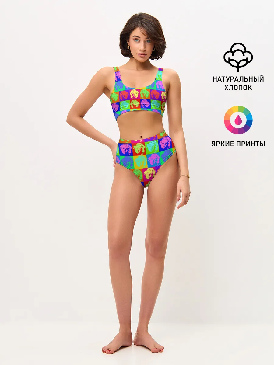 Женские топ и трусы / pop-art Marilyn Monroe