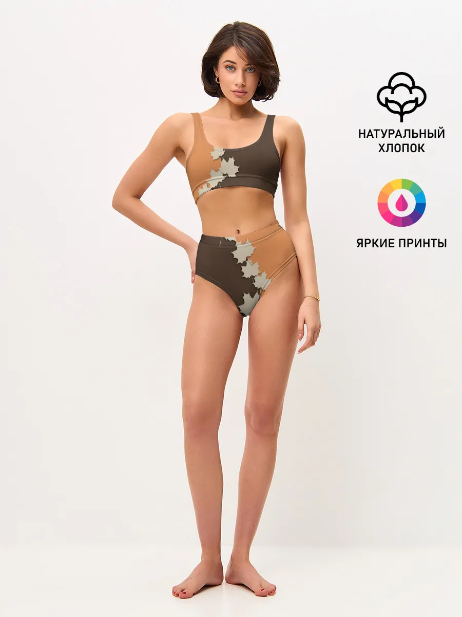 Женские топ и трусы / ОСЕННИЕ ЛИСТЬЯ