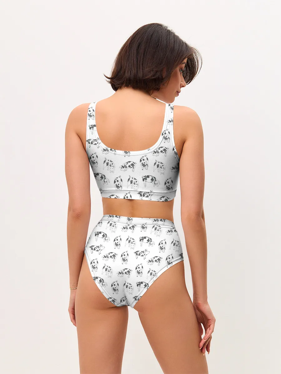 Женские топ и трусы / Поросята