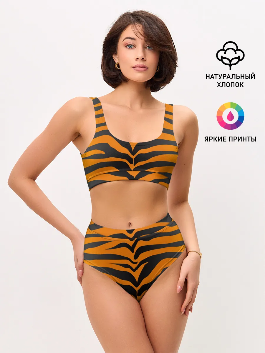 Женские топ и трусы / Тигр