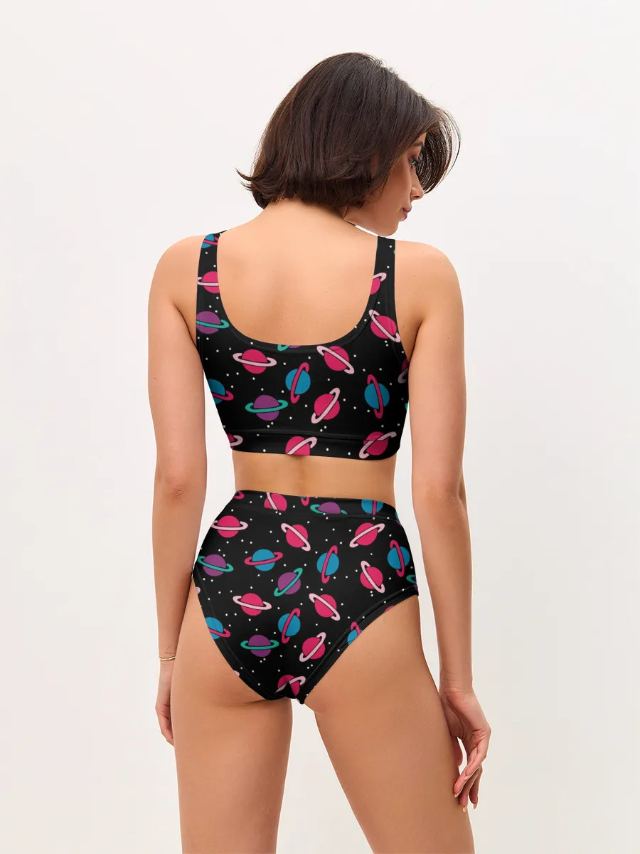 Женские топ и трусы / Просто Космос