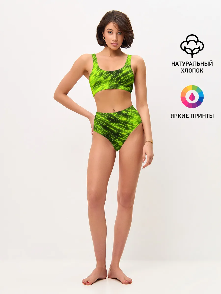 Женские топ и трусы / ЗЕЛЕНЫЙ ОГОНЬ