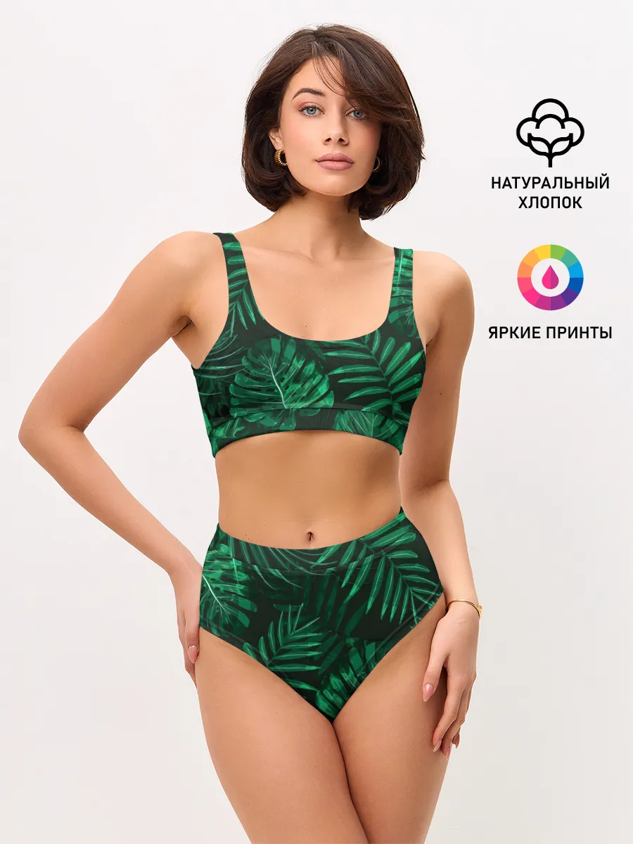 Женские топ и трусы / Джунгли