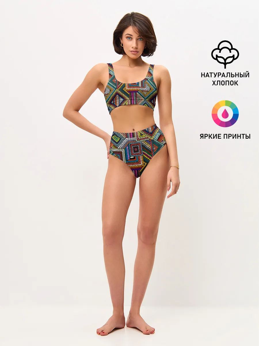 Женские топ и трусы / Этнический орнамент