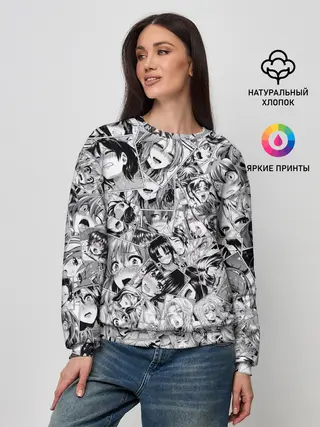 Женский свитшот / Manga ahegao