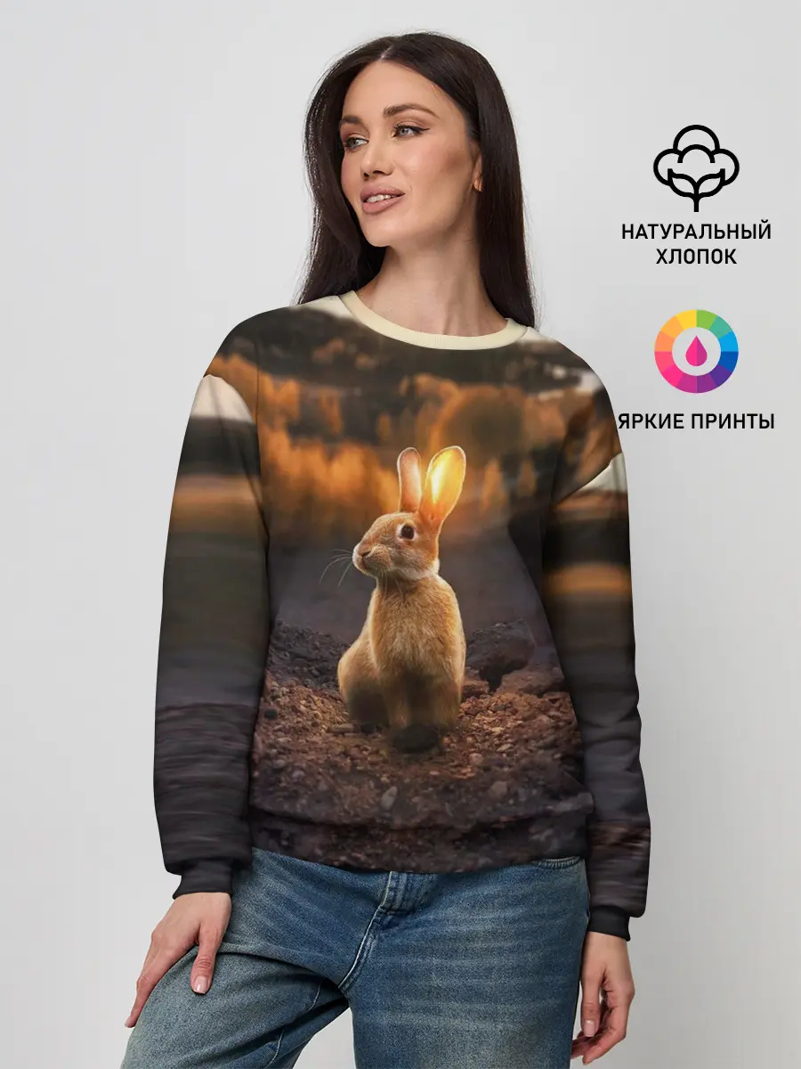 Женский свитшот / Солнечный зайчик