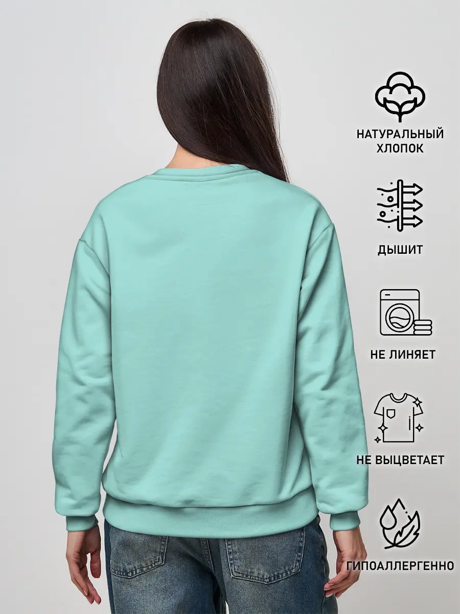 Женский свитшот / Пингвин LOVE