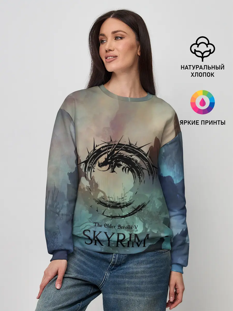 Женский свитшот / The Elder Scrolls SKYRIM