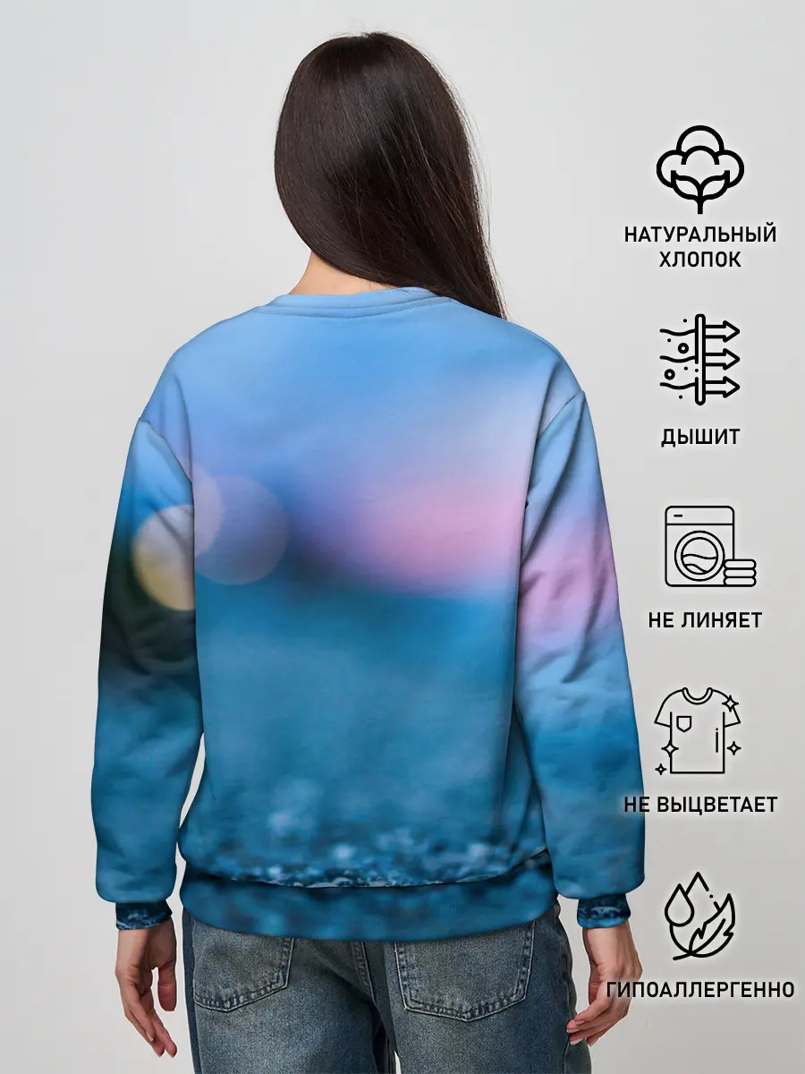 Женский свитшот / PUBG light blue