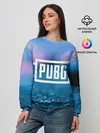 Женский свитшот / PUBG light blue