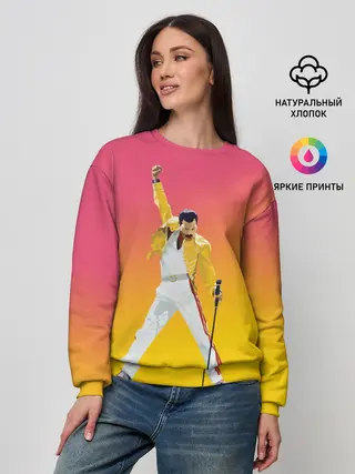 Женский свитшот / Queen: Фредди Меркьюри