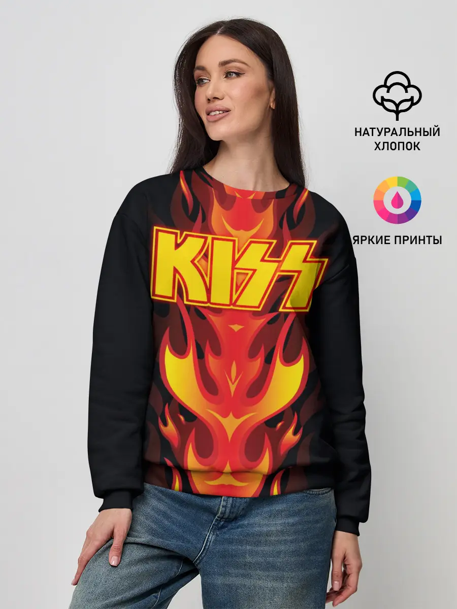 Женский свитшот / Kiss