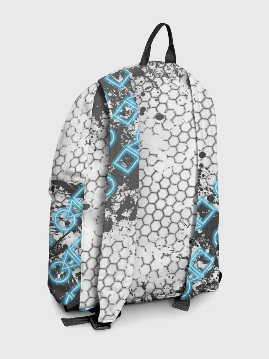 Рюкзак джинсовый / Игра в кальмара Неон