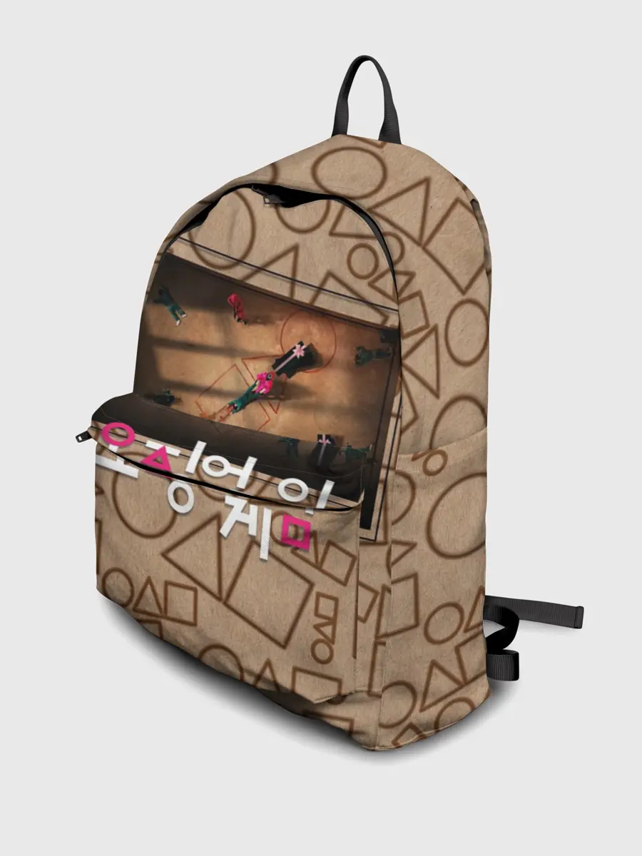 Рюкзак джинсовый / Постер / Игра в кальмара