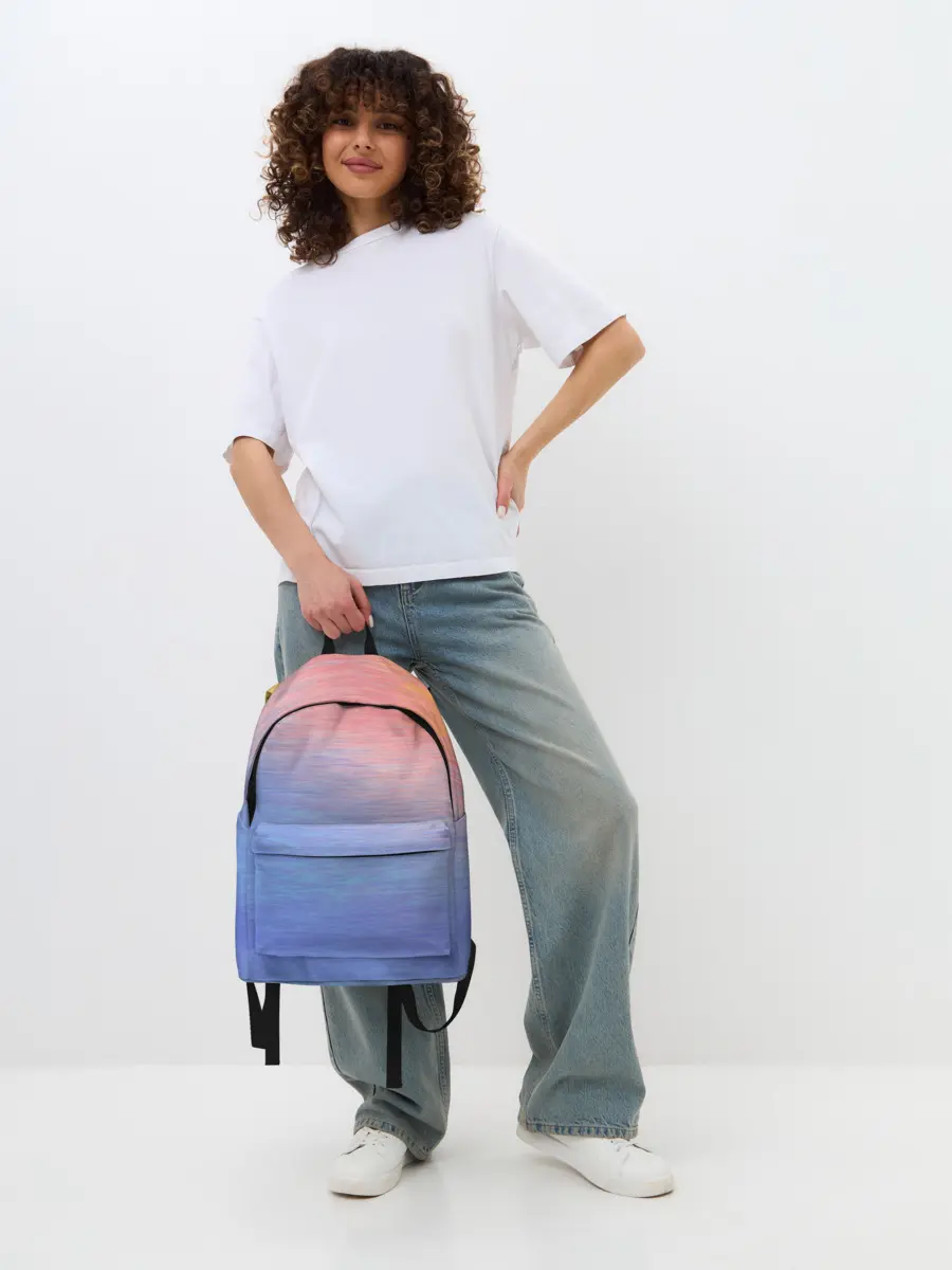 Рюкзак джинсовый / Закат в море