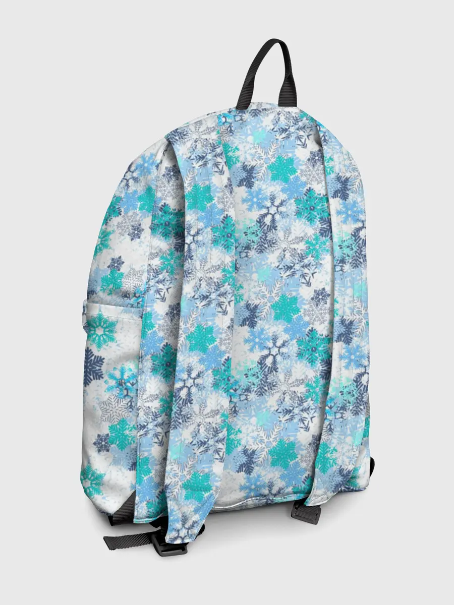 Рюкзак джинсовый / Зимние Снежные Узоры