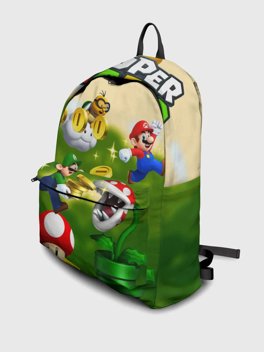 Рюкзак джинсовый / Mario Coins