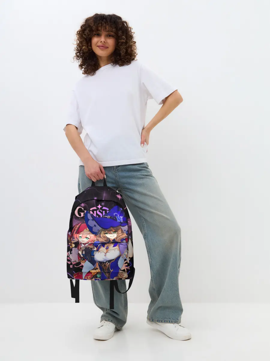 Рюкзак джинсовый / Янь Фэй и Лиза, Genshin Impact