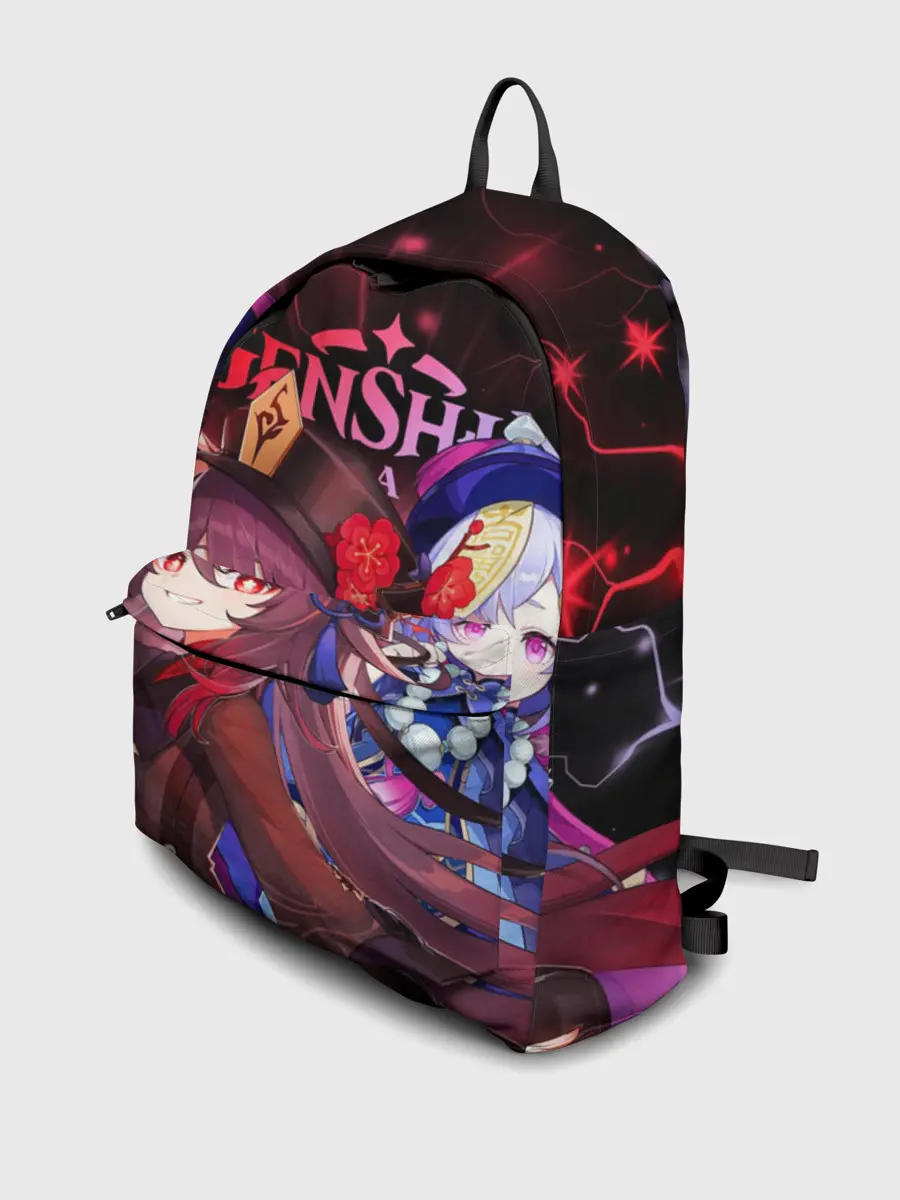 Рюкзак джинсовый / Ху Тао и Ци Ци, Genshin Impact