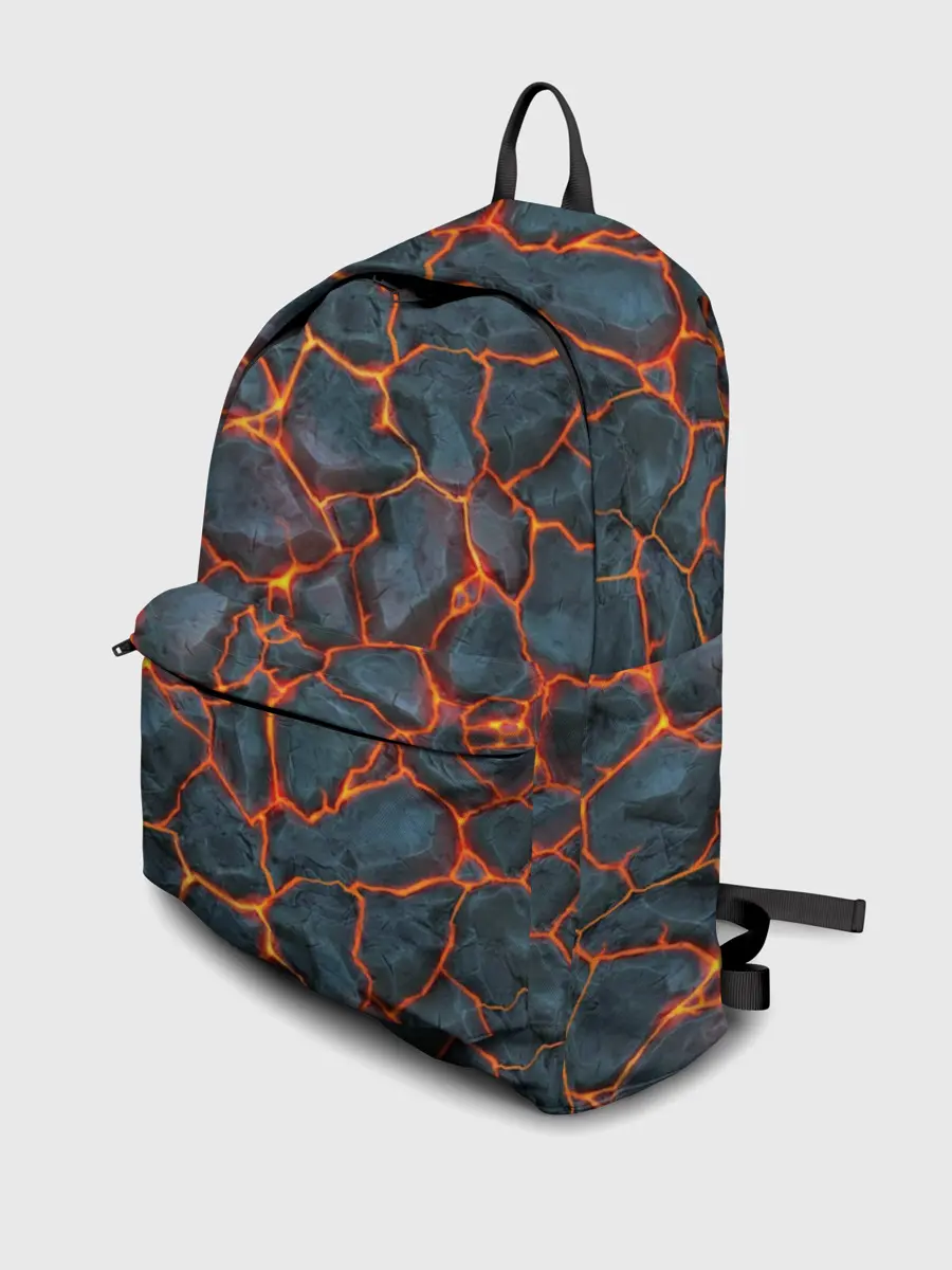 Рюкзак джинсовый / неоновая магма