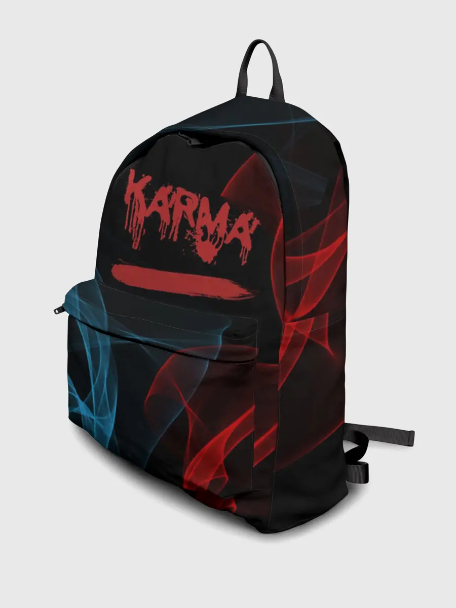 Рюкзак джинсовый / Karma, No Fun