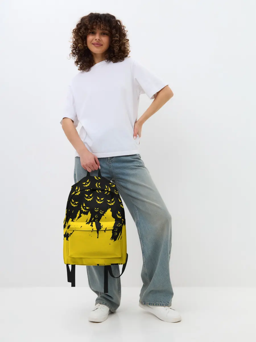 Рюкзак джинсовый / HALLOWEEN SMILE | SMILE PUMPKIN