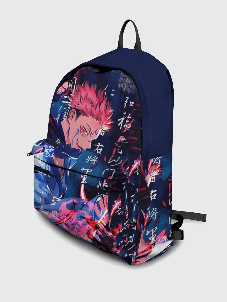 Рюкзак джинсовый / Сукуна Двуликий Магическая битва