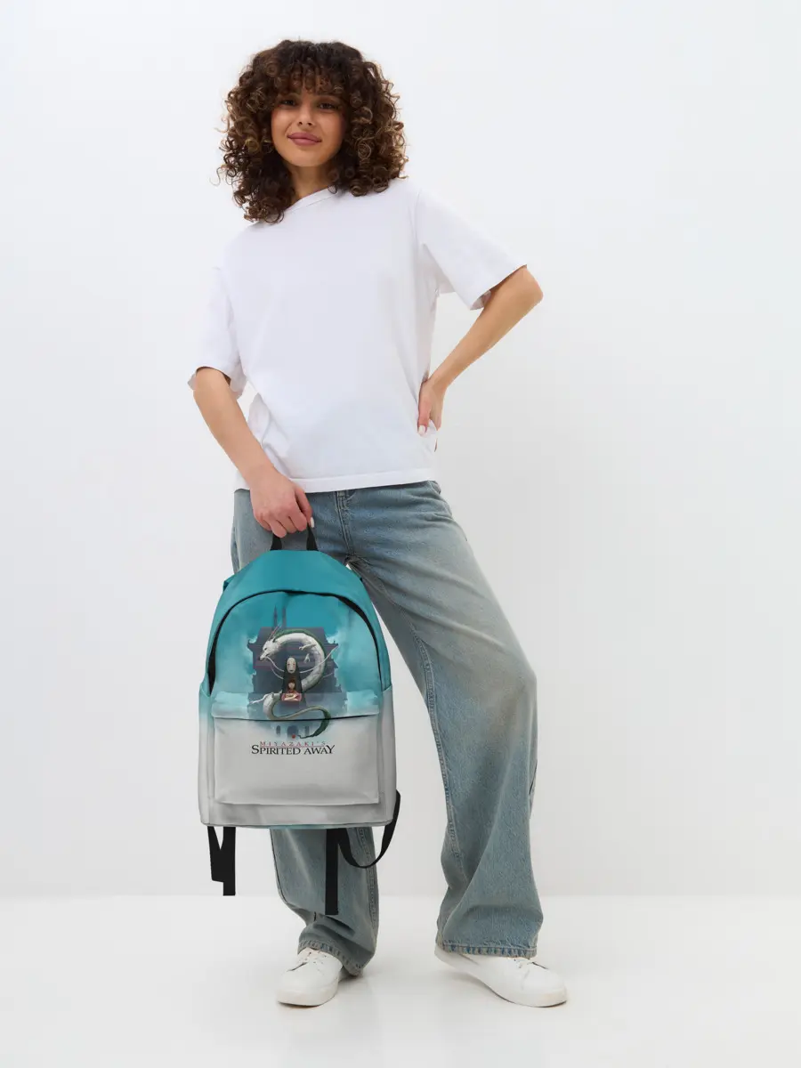 Рюкзак джинсовый / Каонаси и Хаку Унесённые призраками