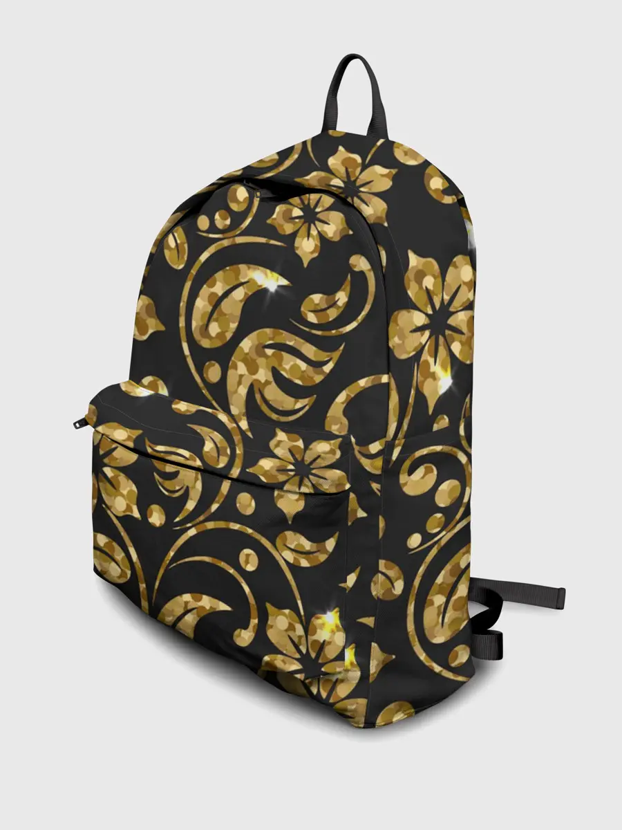 Рюкзак джинсовый / Золотой Орнамент