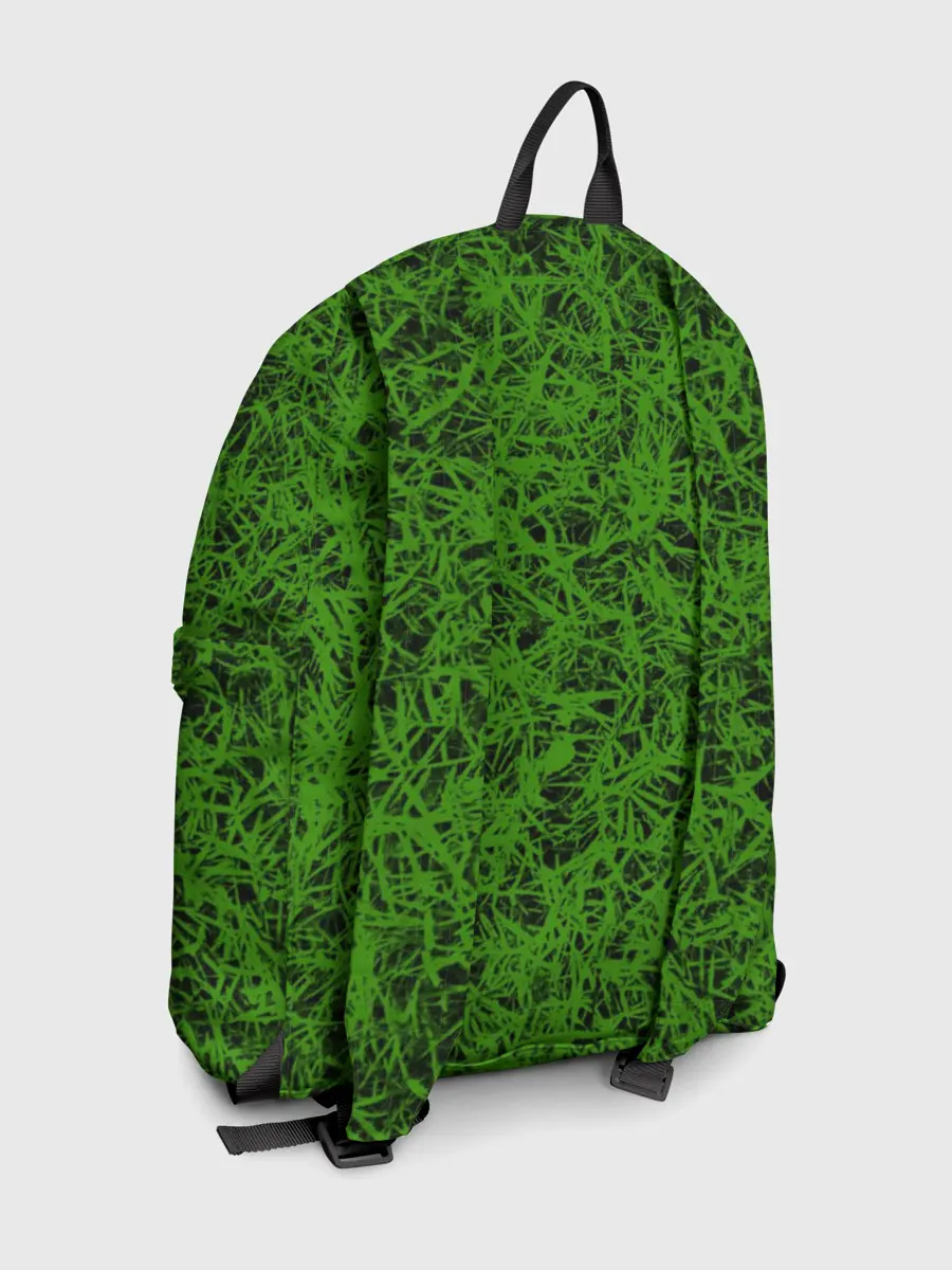 Рюкзак джинсовый / зелёный паттерн