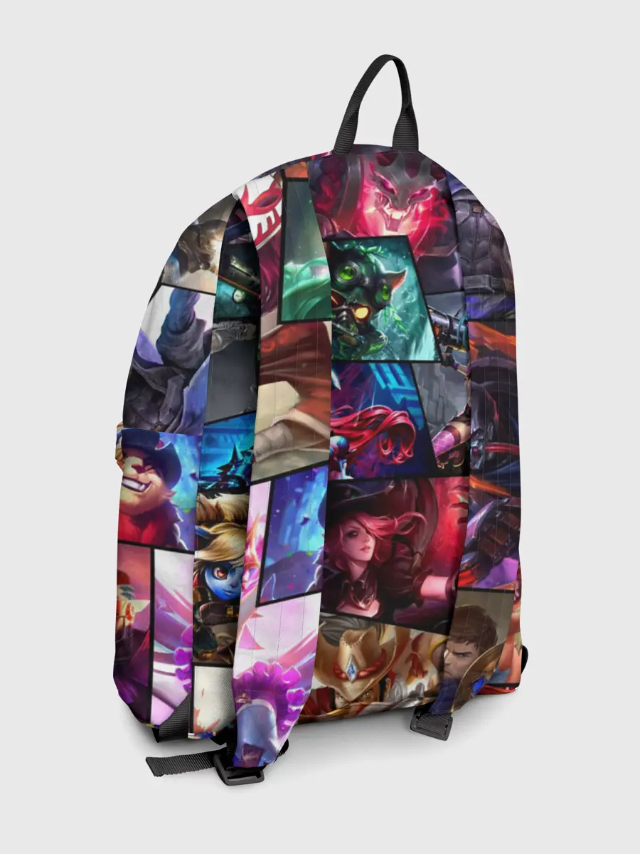 Рюкзак джинсовый / Лига Легенд, чемпионы