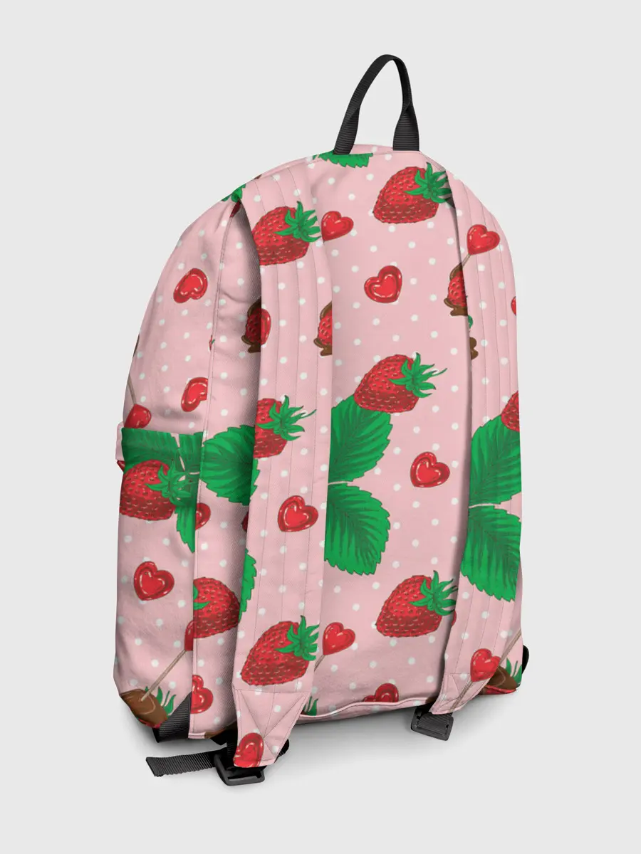 Рюкзак джинсовый / Клубника в шоколаде