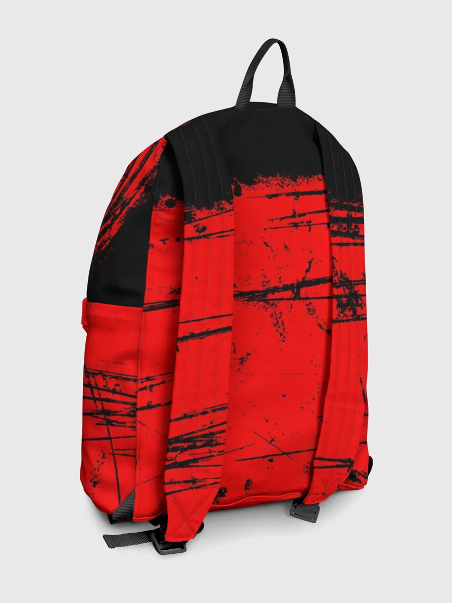 Рюкзак джинсовый / КРАСНЫЙ ГРАНЖ | RED GRUNGE