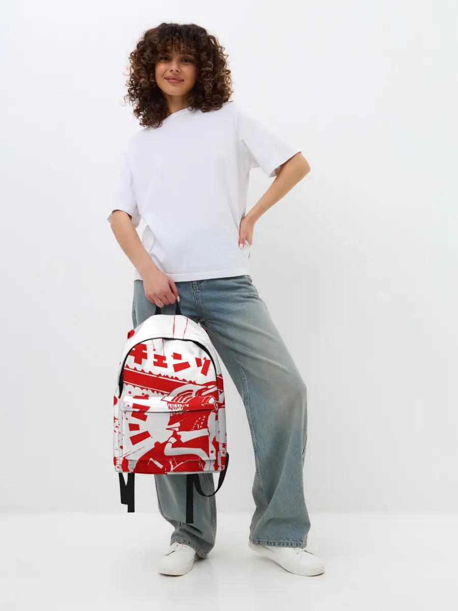 Рюкзак джинсовый / Chainsaw Man, Человек-бензопила