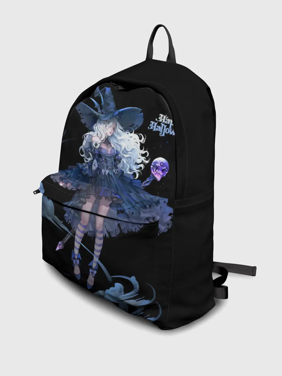 Рюкзак джинсовый / Секси ведьма блонда