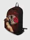 Рюкзак джинсовый / Ведьма с красной розой