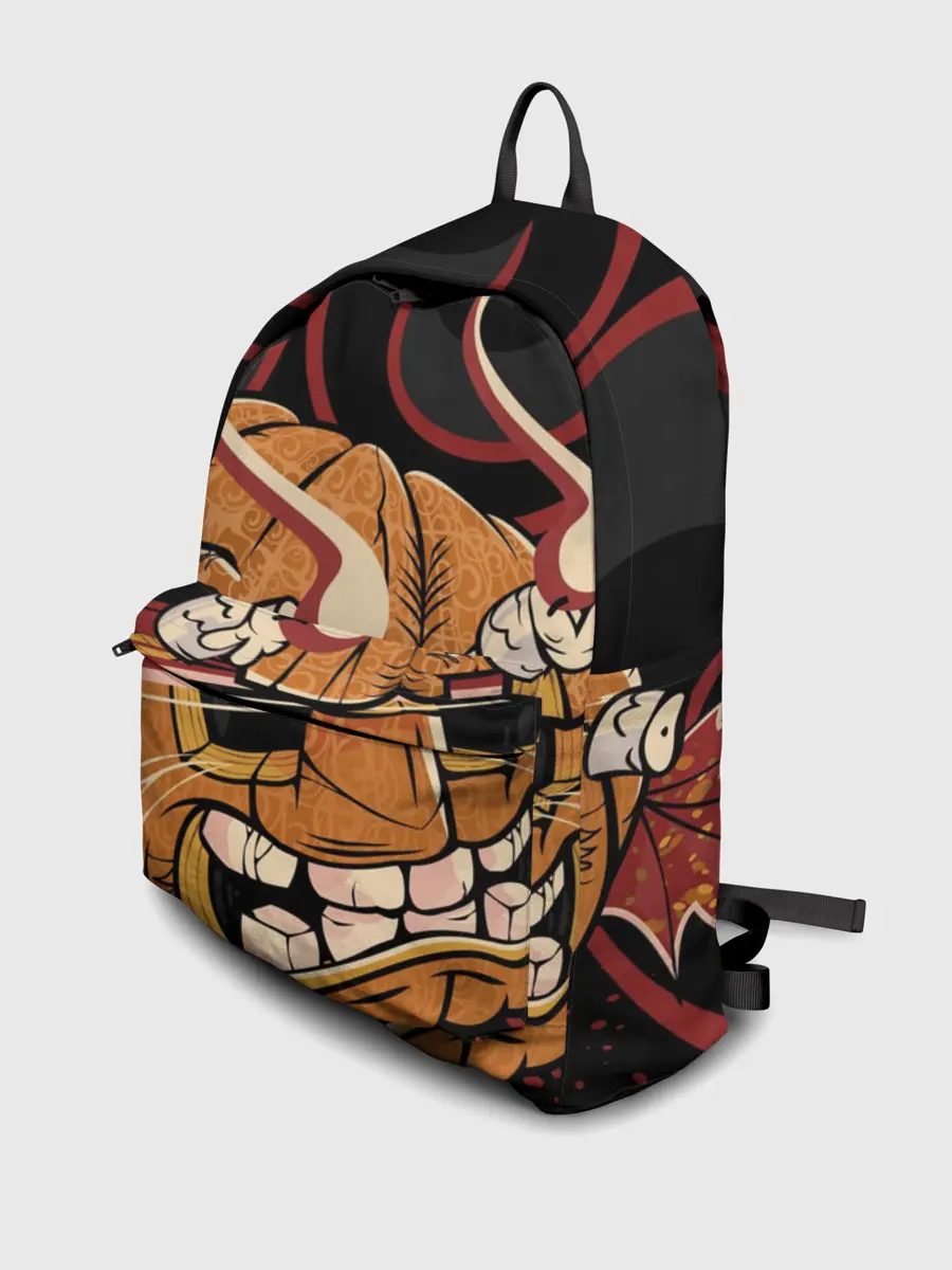 Рюкзак джинсовый / Хеллоуинская тыква-хання