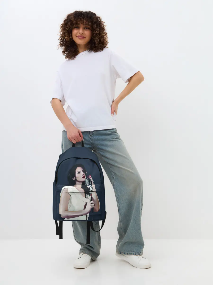 Рюкзак джинсовый / Лана с микрофоном