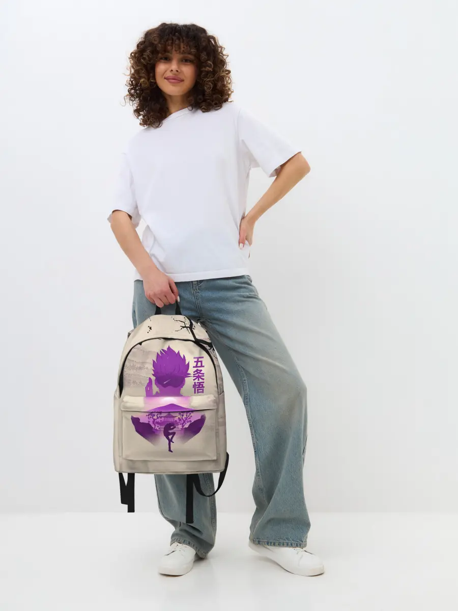 Рюкзак джинсовый / Сатору Годжо японский стиль